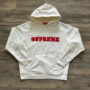 Supreme SS20 Supreme Spellout Lace Logo Hooded Sweatshirt Size Medium